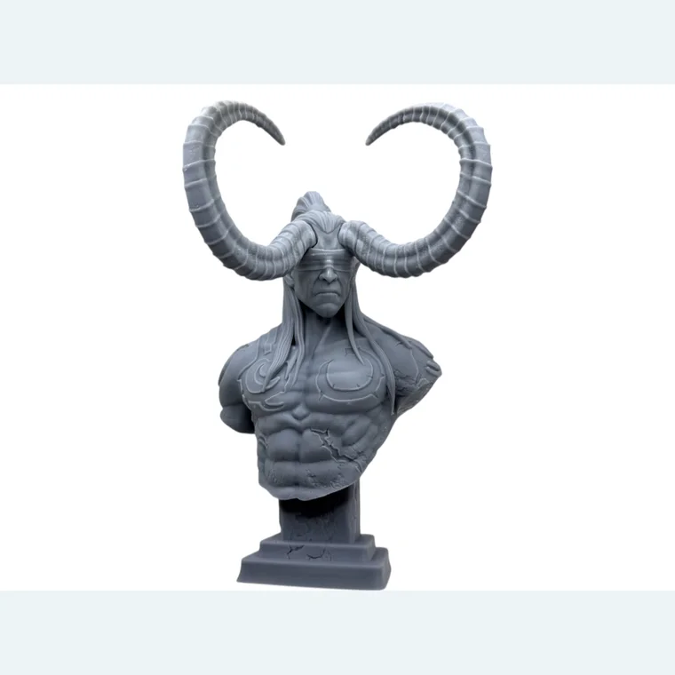 Horned fantasy bust